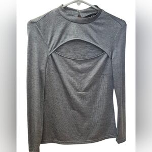 Elegant Gray Women's Top